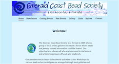 Desktop Screenshot of emeraldcoastbeadsociety.com